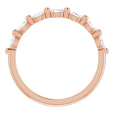 14K Rose 1/3 CTW Natural Diamond Anniversary Band